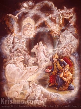 Many Evil Omens Were Present Indicating the Disappearance of Lord Krishna