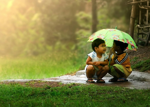 presença da luz chuva